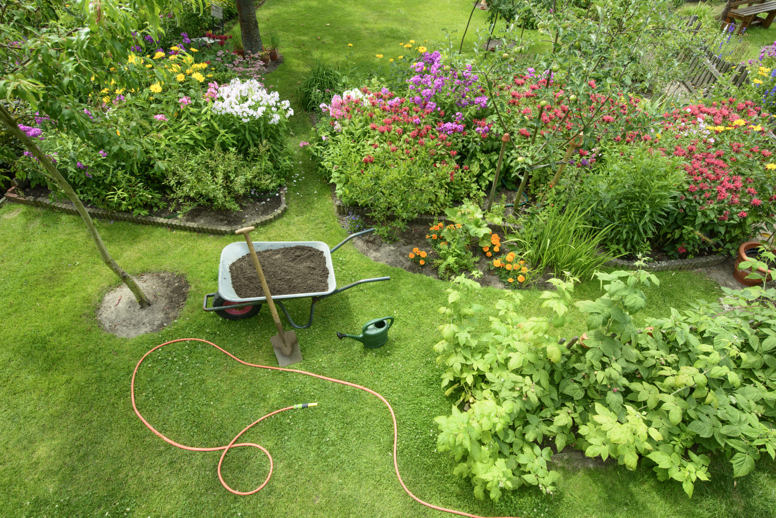 Standing water in the basement or yard, or a more noticeably green and lush patch of grass